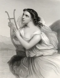 Sappho, illustration from 